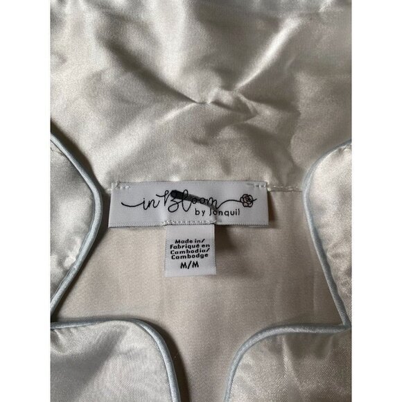 in bloom by Jonquil NEW womens short sleeve satin top sz Medium "Bride" - Picture 7 of 9